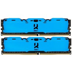 Озп GoodRAM DDR4 16GB (2x8GB) 3000Mhz IRDM X Blue (IR-XB3000D464L16S/16GDC) (Відновлено продавцем, 800738)