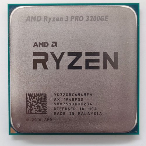 Купить Процессор AMD Ryzen 3 PRO 3200GE 3.3(3.8)GHz 4MB sAM4 Tray (YD320BC6M4MFH) (Восстановлено продавцом, 800743) с проверкой совместимости: обзор, характеристики, цена в Киеве, Днепре, Одессе, Харькове, Украине | интернет-магазин TELEMART.UA фото