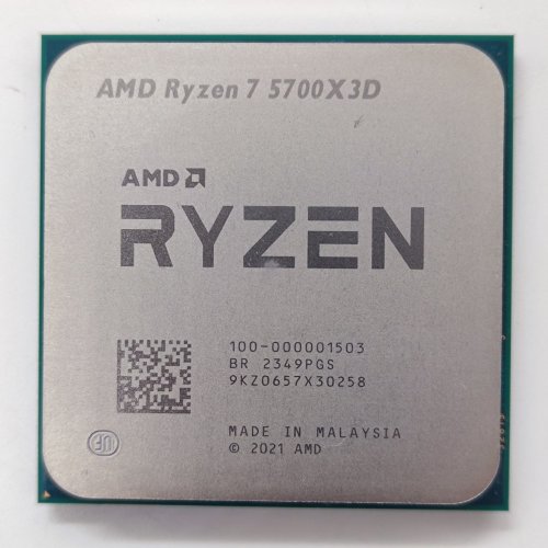 Процесор AMD Ryzen 7 5700X3D 3.0(4.1)GHz 96MB sAM4 Tray (100-000001503) (Відновлено продавцем, 800756) купити з перевіркою сумісності: огляд, характеристики, ціна у Києві, Львові, Вінниці, Хмельницькому, Івано-Франківську, Україні | інтернет-магазин TELEMART.UA фото
