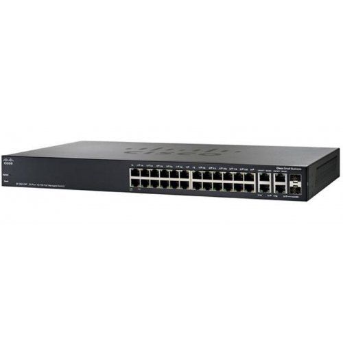 Сетевой коммутатор Cisco SB SF300-24PP (SF300-24PP-K9-EU) купить в Украине: Киев, Днепр, Харьков, Одесса  | Низкая цена, отзывы, характеристики от TELEMART фото