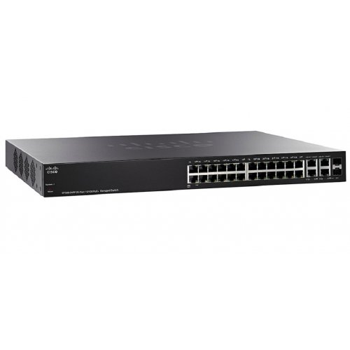 Сетевой коммутатор Cisco SB SF300-24PP (SF300-24PP-K9-EU) купить в Украине: Киев, Днепр, Харьков, Одесса  | Низкая цена, отзывы, характеристики от TELEMART фото