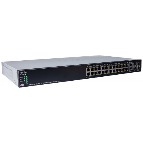 Сетевой коммутатор Cisco SB SF500-24 (SF500-24-K9-G5) купить в Украине: Киев, Днепр, Харьков, Одесса  | Низкая цена, отзывы, характеристики от TELEMART фото