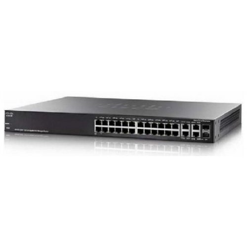 Сетевой коммутатор Cisco SB SG300-28MP (SG300-28MP-K9-EU) купить в Украине: Киев, Днепр, Харьков, Одесса  | Низкая цена, отзывы, характеристики от TELEMART фото