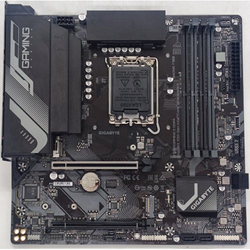 Купить Материнская плата Gigabyte B760M GAMING X DDR4 (s1700, Intel B760) (Восстановлено продавцом, 800975) с проверкой совместимости: обзор, характеристики, цена в Киеве, Днепре, Одессе, Харькове, Украине | интернет-магазин TELEMART.UA фото
