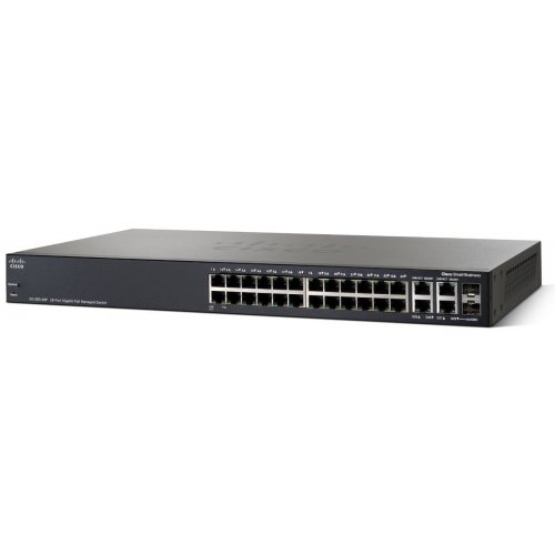 Сетевой коммутатор Cisco SB SG300-28PP (SG300-28PP-K9-EU) купить в Украине: Киев, Днепр, Харьков, Одесса  | Низкая цена, отзывы, характеристики от TELEMART фото