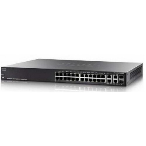 Сетевой коммутатор Cisco SB SG300-28PP (SG300-28PP-K9-EU) купить в Украине: Киев, Днепр, Харьков, Одесса  | Низкая цена, отзывы, характеристики от TELEMART фото
