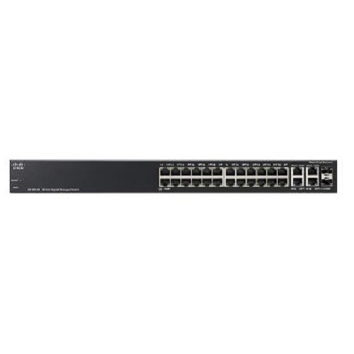 Сетевой коммутатор Cisco SB SG300-28PP (SG300-28PP-K9-EU) купить в Украине: Киев, Днепр, Харьков, Одесса  | Низкая цена, отзывы, характеристики от TELEMART фото