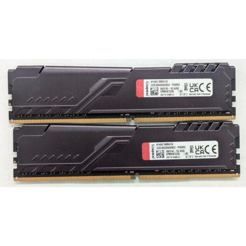 Озп Kingston DDR4 32GB (2x16GB) 3600Mhz FURY Beast Black (KF436C18BBK2/32) (Відновлено продавцем, 801016) купити з перевіркою сумісності: огляд, характеристики, ціна у Києві, Львові, Вінниці, Хмельницькому, Івано-Франківську, Україні | інтернет-магазин TELEMART.UA фото