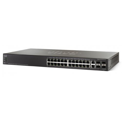 Сетевой коммутатор Cisco SB SG500-28P (SG500-28P-K9-G5) купить в Украине: Киев, Днепр, Харьков, Одесса  | Низкая цена, отзывы, характеристики от TELEMART фото