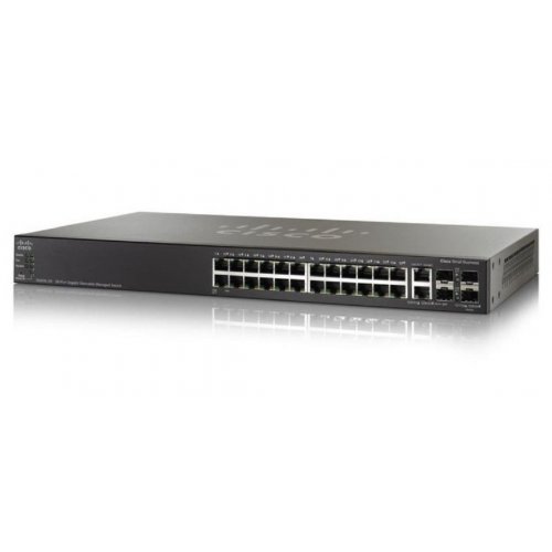 Сетевой коммутатор Cisco SB SG500-28P (SG500-28P-K9-G5) купить в Украине: Киев, Днепр, Харьков, Одесса  | Низкая цена, отзывы, характеристики от TELEMART фото