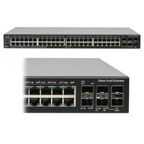Сетевой коммутатор Cisco SB SG500-52 (SG500-52-K9-G5) купить в Украине: Киев, Днепр, Харьков, Одесса  | Низкая цена, отзывы, характеристики от TELEMART фото