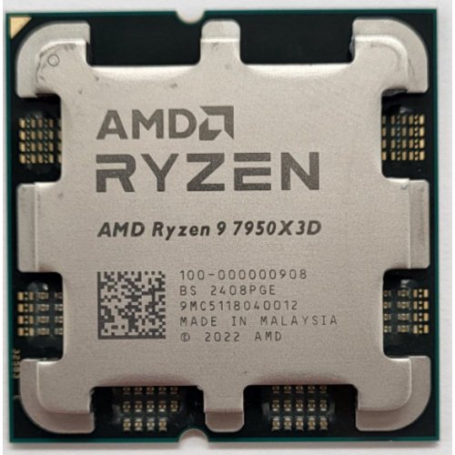 Процесор AMD Ryzen 9 7950X3D 4.2(5.7)GHz 128MB sAM5 Tray (100-000000908) (Відновлено продавцем, 801114) купити з перевіркою сумісності: огляд, характеристики, ціна у Києві, Львові, Вінниці, Хмельницькому, Івано-Франківську, Україні | інтернет-магазин TELEMART.UA фото