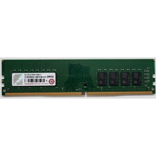 Озп Transcend DDR4 8GB 2400Mhz JetRam (JM2400HLB-8G) (Відновлено продавцем, 801130) купити з перевіркою сумісності: огляд, характеристики, ціна у Києві, Львові, Вінниці, Хмельницькому, Івано-Франківську, Україні | інтернет-магазин TELEMART.UA фото