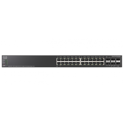 Сетевой коммутатор Cisco SB SG500X (SG500X-24-K9-G5) купить в Украине: Киев, Днепр, Харьков, Одесса  | Низкая цена, отзывы, характеристики от TELEMART фото