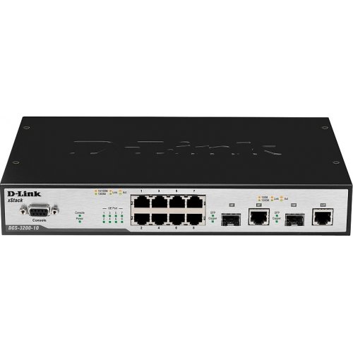 Мережевий комутатор D-Link DES-3200-10 купити в Україні: Київ, Львів, Хмельницький, Тернопіль, Івано-Франківськ | Низька ціна, відгуки, характеристики від TELEMART фото