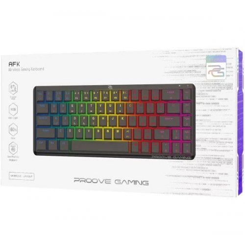 Купити Клавіатура Proove Gaming AFK RGB Outemu Red Switches Wireless (WKAFK1022001) Black - ціна в Києві, Львові, Вінниці, Хмельницькому, Франківську, Україні | інтернет-магазин TELEMART.UA фото