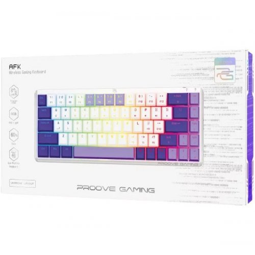 Купити Клавіатура Proove Gaming AFK RGB Outemu Red Switches Wireless (WKAFK1022002) White - ціна в Києві, Львові, Вінниці, Хмельницькому, Франківську, Україні | інтернет-магазин TELEMART.UA фото