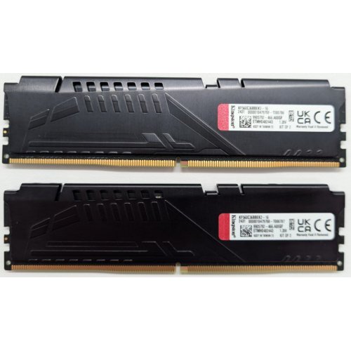 Купить Озу Kingston DDR5 16GB (2x8GB) 6000Mhz FURY Beast (KF560C36BBEK2-16) (Восстановлено продавцом, 801352) с проверкой совместимости: обзор, характеристики, цена в Киеве, Днепре, Одессе, Харькове, Украине | интернет-магазин TELEMART.UA фото