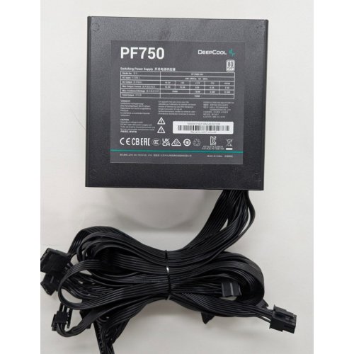 Купить Блок питания Deepcool PF750 750W (R-PF750D-HA0B-EU) (Восстановлено продавцом, 801387) с проверкой совместимости: обзор, характеристики, цена в Киеве, Днепре, Одессе, Харькове, Украине | интернет-магазин TELEMART.UA фото