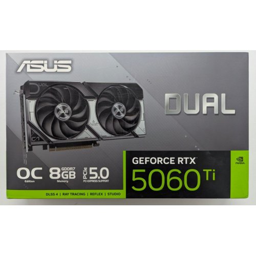 Відеокарта Asus Dual GeForce RTX 5060 Ti OC 8192MB (DUAL-RTX5060TI-O8G) (Відновлено продавцем, 801402) купити з перевіркою сумісності: огляд, характеристики, ціна у Києві, Львові, Вінниці, Хмельницькому, Івано-Франківську, Україні | інтернет-магазин TELEMART.UA фото