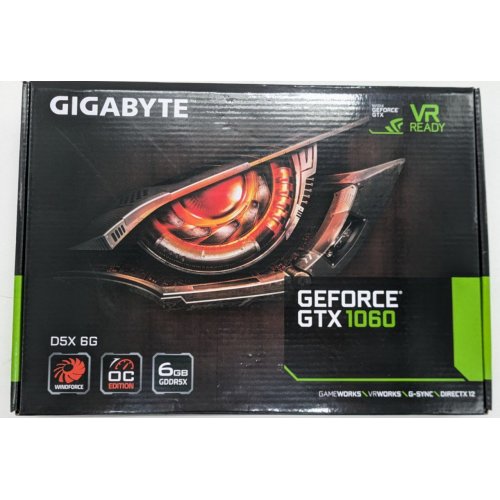 Купить Видеокарта Gigabyte GeForce GTX 1060 WindForce 2X OC 6144MB (GV-N1060WF2OC-6GD) (Восстановлено продавцом, 801414) с проверкой совместимости: обзор, характеристики, цена в Киеве, Днепре, Одессе, Харькове, Украине | интернет-магазин TELEMART.UA фото