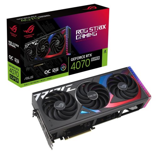 Купить Видеокарта Asus ROG Strix GeForce RTX 4070 SUPER OC 12228MB (ROG-STRIX-RTX4070S-O12G-GAMING) (Восстановлено продавцом, 801425) с проверкой совместимости: обзор, характеристики, цена в Киеве, Днепре, Одессе, Харькове, Украине | интернет-магазин TELEMART.UA фото