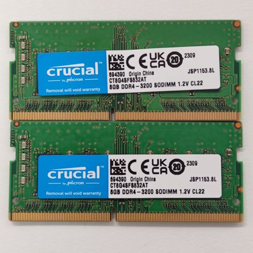 Купить Озу Crucial SODIMM DDR4 8GB 3200Mhz (CT8G4SFRA32A) (Восстановлено продавцом, 801434) с проверкой совместимости: обзор, характеристики, цена в Киеве, Днепре, Одессе, Харькове, Украине | интернет-магазин TELEMART.UA фото