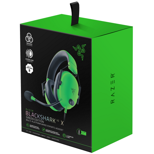 Купити Уцінка навушники Razer BlackShark V2 X (RZ04-03240600-R3M1) Green (Розкрита упаковка, 801436) - ціна в Києві, Львові, Вінниці, Хмельницькому, Франківську, Україні | інтернет-магазин TELEMART.UA фото