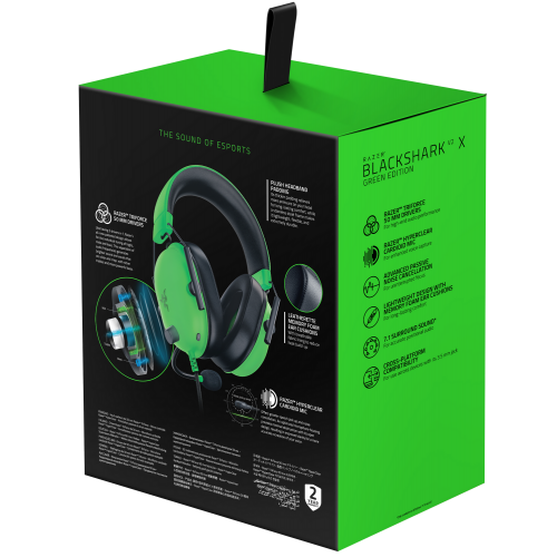 Купити Уцінка навушники Razer BlackShark V2 X (RZ04-03240600-R3M1) Green (Розкрита упаковка, 801436) - ціна в Києві, Львові, Вінниці, Хмельницькому, Франківську, Україні | інтернет-магазин TELEMART.UA фото