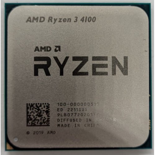 Купить Процессор AMD Ryzen 3 4100 3.8(4.0)GHz 4MB sAM4 MPK (100-100000510MPK) (Восстановлено продавцом, 801439) с проверкой совместимости: обзор, характеристики, цена в Киеве, Днепре, Одессе, Харькове, Украине | интернет-магазин TELEMART.UA фото