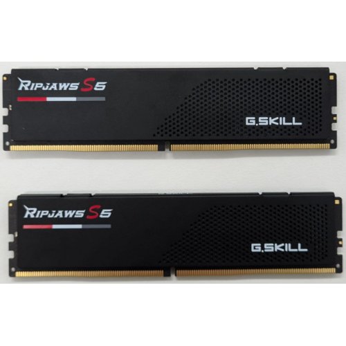 Купить Озу G.Skill DDR5 32GB (2x16GB) 6000Mhz Ripjaws S5 Black (F5-6000J3040F16GX2-RS5K) (Восстановлено продавцом, 801443) с проверкой совместимости: обзор, характеристики, цена в Киеве, Днепре, Одессе, Харькове, Украине | интернет-магазин TELEMART.UA фото