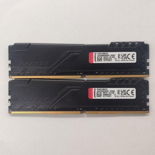 Купить Озу Kingston DDR4 32GB (2x16GB) 2666Mhz FURY Beast Black (KF426C16BBK2/32) (Восстановлено продавцом, 801471) с проверкой совместимости: обзор, характеристики, цена в Киеве, Днепре, Одессе, Харькове, Украине | интернет-магазин TELEMART.UA фото
