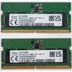 Hynix 16 GB (2x8GB) SO-DIMM DDR5 5600 MHz (HMCG66AGBSA092Nx2) (Відновлено продавцем, 801492)