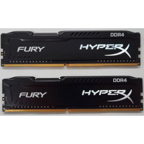 Купить Озу Kingston DDR4 16GB (2x8GB) 2400Mhz HyperX FURY Black (HX424C15FB2K2/16) (Восстановлено продавцом, 801504) с проверкой совместимости: обзор, характеристики, цена в Киеве, Днепре, Одессе, Харькове, Украине | интернет-магазин TELEMART.UA фото
