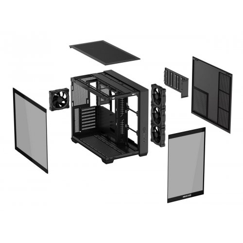 Корпус Asus A32 Plus Tempered Glass без БЖ (90DC00S0-B19000) Black купити з перевіркою сумісності: огляд, характеристики, ціна у Києві, Львові, Вінниці, Хмельницькому, Івано-Франківську, Україні | інтернет-магазин TELEMART.UA фото