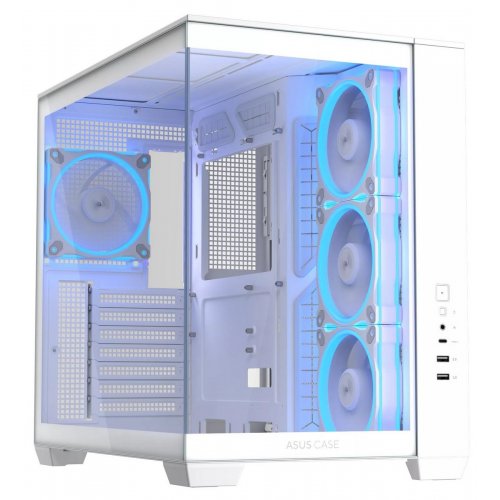 Корпус Asus A32 Plus Tempered Glass без БЖ (90DC00S3-B19000) White купити з перевіркою сумісності: огляд, характеристики, ціна у Києві, Львові, Вінниці, Хмельницькому, Івано-Франківську, Україні | інтернет-магазин TELEMART.UA фото