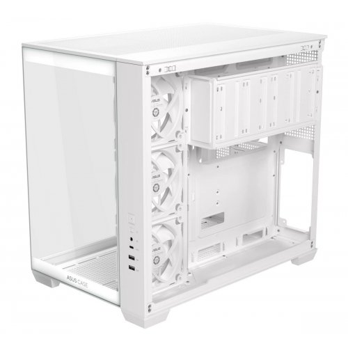 Корпус Asus A32 Plus Tempered Glass без БЖ (90DC00S3-B19000) White купити з перевіркою сумісності: огляд, характеристики, ціна у Києві, Львові, Вінниці, Хмельницькому, Івано-Франківську, Україні | інтернет-магазин TELEMART.UA фото