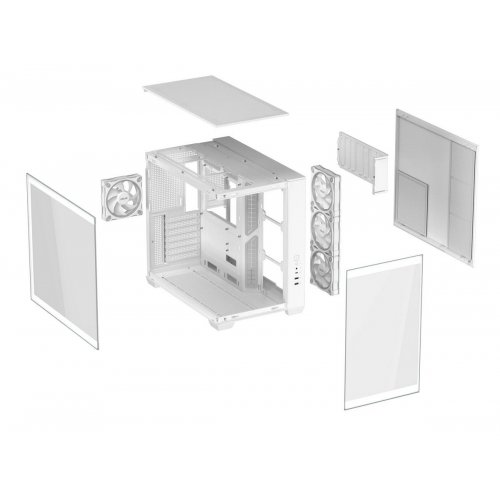 Корпус Asus A32 Plus Tempered Glass без БЖ (90DC00S3-B19000) White купити з перевіркою сумісності: огляд, характеристики, ціна у Києві, Львові, Вінниці, Хмельницькому, Івано-Франківську, Україні | інтернет-магазин TELEMART.UA фото