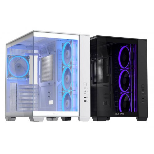 Корпус Asus A32 Plus Tempered Glass без БЖ (90DC00S3-B19000) White купити з перевіркою сумісності: огляд, характеристики, ціна у Києві, Львові, Вінниці, Хмельницькому, Івано-Франківську, Україні | інтернет-магазин TELEMART.UA фото