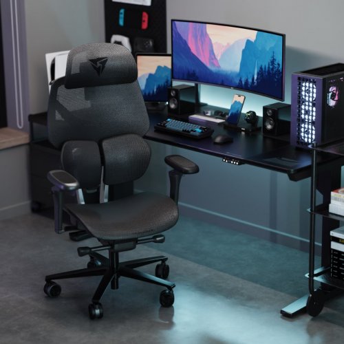 Купить Игровое кресло TX3 Flex Pro Mesh (TEGC-3076101.12) Black - цена в Харькове, Киеве, Днепре, Одессе
в интернет-магазине Telemart фото
