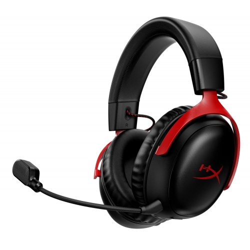 Купить Уценка наушники HyperX Cloud III Wireless (77Z46AA) Black/Red (Вскрытая упаковка, 801557) - цена в Харькове, Киеве, Днепре, Одессе
в интернет-магазине Telemart фото