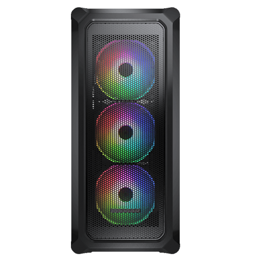 Корпус Cougar Archon 2 Mesh RGB Tempered Glass без БЖ Black (Відновлено продавцем, 801612) купити з перевіркою сумісності: огляд, характеристики, ціна у Києві, Львові, Вінниці, Хмельницькому, Івано-Франківську, Україні | інтернет-магазин TELEMART.UA фото
