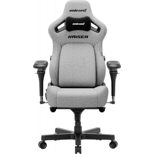 Купить Игровое кресло Anda Seat Kaiser 4 V2 XL Fabric (AD12YDDC-XLL-20-G-CF-03) Gray - цена в Харькове, Киеве, Днепре, Одессе
в интернет-магазине Telemart фото
