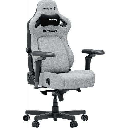 Купить Игровое кресло Anda Seat Kaiser 4 V2 XL Fabric (AD12YDDC-XLL-20-G-CF-03) Gray - цена в Харькове, Киеве, Днепре, Одессе
в интернет-магазине Telemart фото