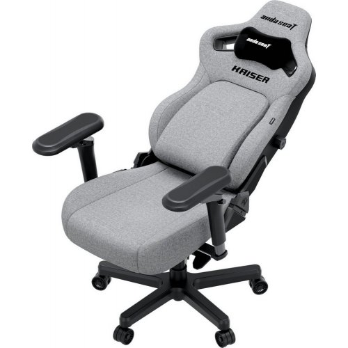 Купить Игровое кресло Anda Seat Kaiser 4 V2 XL Fabric (AD12YDDC-XLL-20-G-CF-03) Gray - цена в Харькове, Киеве, Днепре, Одессе
в интернет-магазине Telemart фото
