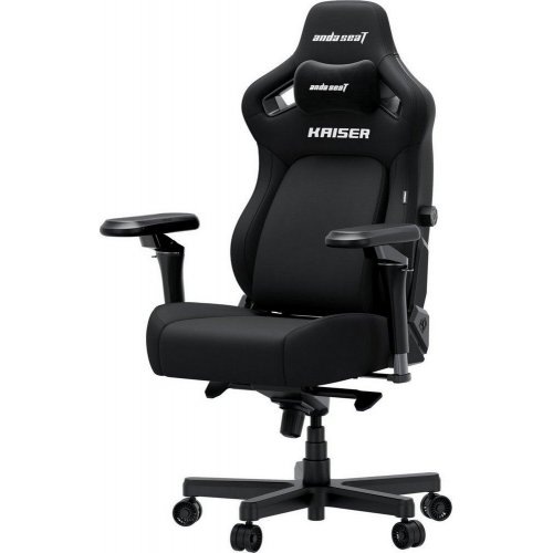 Ігрове крісло Anda Seat Kaiser 4 V2 XL Fabric (AD12YDDC-XLL-20-B-CF-03) Black купити в Україні: Київ, Львів, Хмельницький, Тернопіль, Івано-Франківськ | Низька ціна, відгуки, характеристики від TELEMART фото