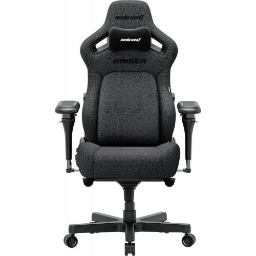 Купити Ігрове крісло Anda Seat Kaiser 4 V2 XL Fabric (AD12YDDC-XLL-20-GB-CF-03) Dark Gray - ціна в Києві, Львові, Вінниці, Хмельницькому, Франківську, Україні | інтернет-магазин TELEMART.UA фото