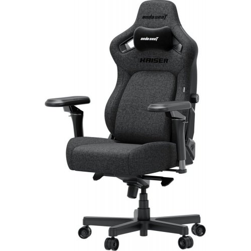 Купити Ігрове крісло Anda Seat Kaiser 4 V2 XL Fabric (AD12YDDC-XLL-20-GB-CF-03) Dark Gray - ціна в Києві, Львові, Вінниці, Хмельницькому, Франківську, Україні | інтернет-магазин TELEMART.UA фото