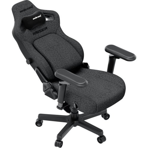 Купити Ігрове крісло Anda Seat Kaiser 4 V2 XL Fabric (AD12YDDC-XLL-20-GB-CF-03) Dark Gray - ціна в Києві, Львові, Вінниці, Хмельницькому, Франківську, Україні | інтернет-магазин TELEMART.UA фото