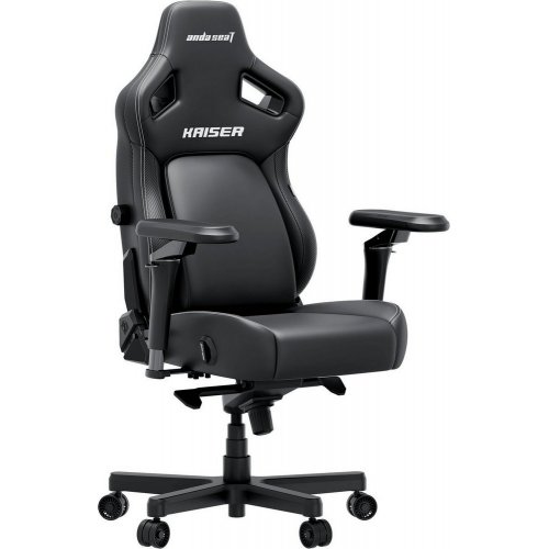 Купить Игровое кресло Anda Seat Kaiser 4 V2 XL (AD12YDDC-XLL-20-B-PV/C-03) Black - цена в Харькове, Киеве, Днепре, Одессе
в интернет-магазине Telemart фото